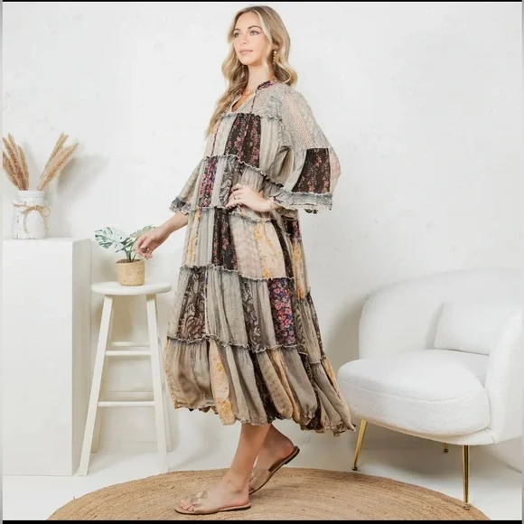 Timeless Long Jhabla Dress - Elegant & Chic (New Color) - Picture 5 of 7